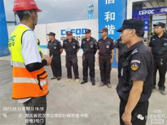 項目深夜險遭失竊，英勇保安機智退敵